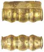 Ramrod pipe, brass, forward with pin lug, bulbous, for 3/8" ramrod